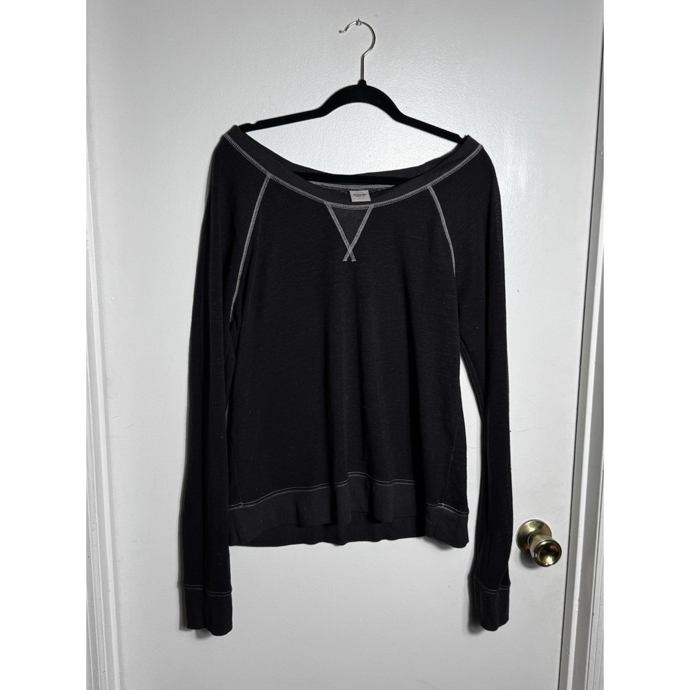 Vintage Mossimo Supply Co XL Raglan Sweatshirt Y2K Gorpcore Off The Shoulder